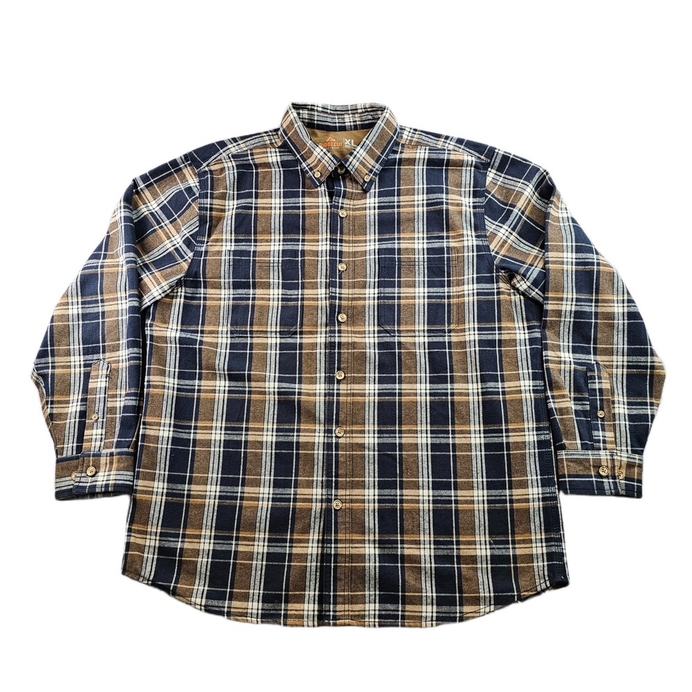 Ridgecut Toughwear Flannel Shirt Men's XL Multi Plaid Long Sleeve Button Down